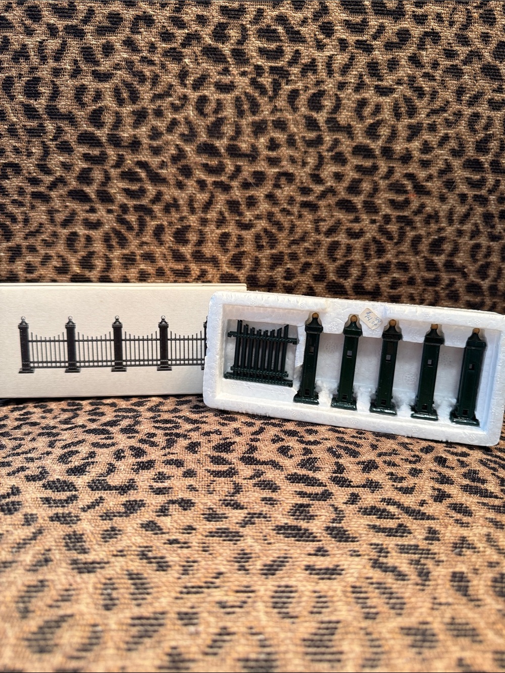 Department 56 Dark Green Miniature Wrought Iron Fence Extensions